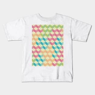 Sugar Cubes Geometric Pattern Kids T-Shirt